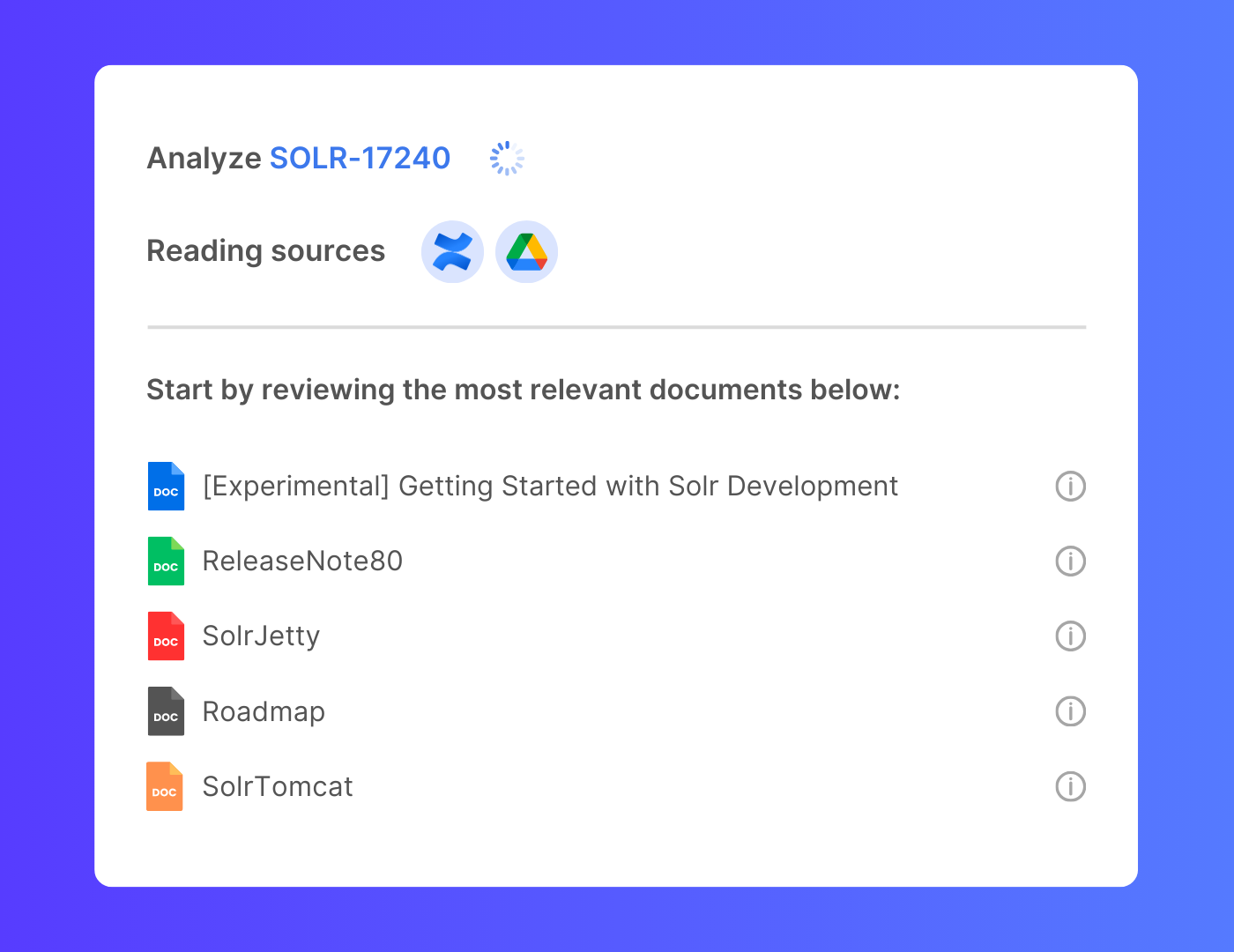 Document Explorer feature